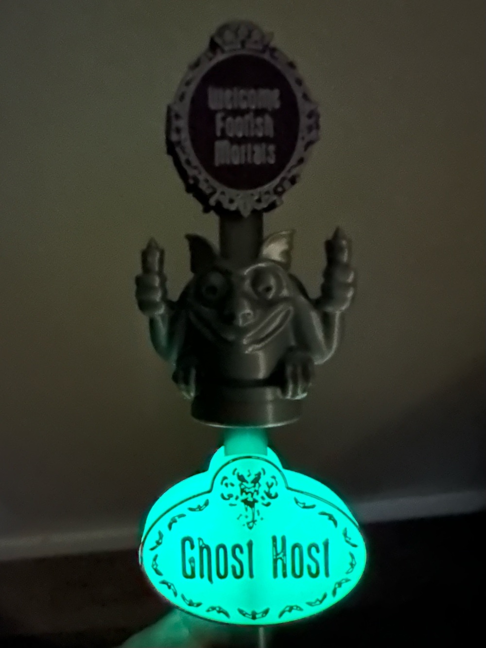 Disney Halloween Glow In The Dark Haunted Mansion Themed Straw Topper Set - Picture 4 of 4
